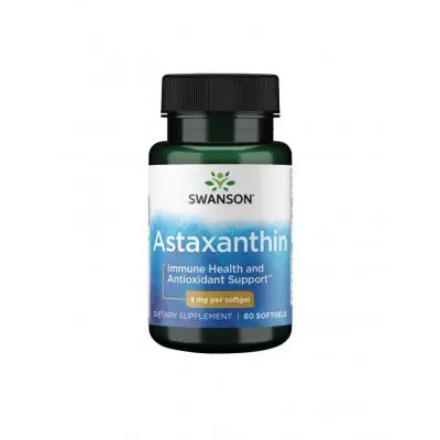 SWANSON ASTAXANTHIN / СУОНСЪН АСТАКСАНТИН 4 МГ КАПС. Х 60