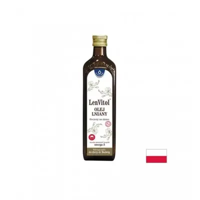 OLEOFARM LENVITOL OLEJ INIANY / ЛЕНЕНО МАСЛО СЪРЦЕ И ХОЛЕСТЕРОЛ 400 МЛ