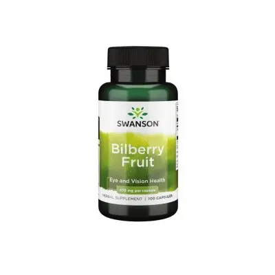 SWANSON BILBERRY FRUIT / СУОНСЪН ПЛОДОВЕ ОТ БОРОВИНКА 470 МГ КАПС. Х 100