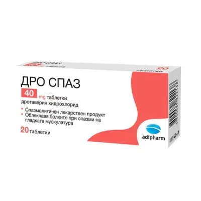 ADIPHARM DRO SPAZ / ДРО СПАЗ 40МГ ТАБЛ. Х20