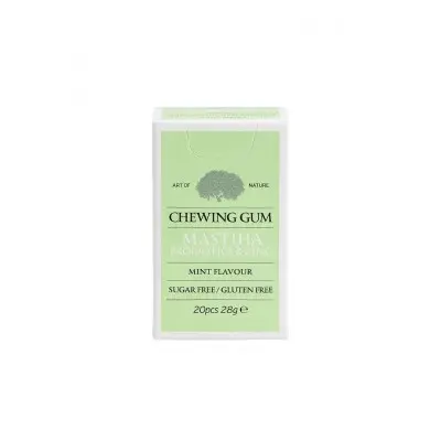 MASTIHA / CHEWING GUM WITH MASTIHA AND PROBIOTICS / ДЪВКИ С МАСТИХА, ПРОБИОТИЦИ И ЦИНК С АРОМАТ НА МЕНТА БРОЯ X20