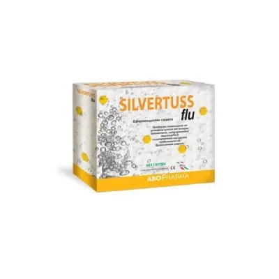 ABO PHARMA SILVERTUSS FLU / СИЛВЪРТУС ПРОТИВОВИРУСНИ САШЕТА Х10