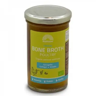 MATTISSON HEALTHSTYLE / ORGANIC POULTRY BONE BROTH / БИО КОСТЕН БУЛЬОН ОТ ДОМАШНИ ПТИЦИ 240МЛ