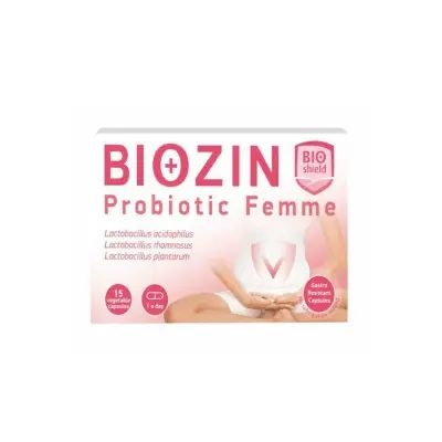 BIOSHIELD BIOZIN PROBIOTIC FEMME / БИОЗИН ПРОБИОТИК ФЕМ КАПС. Х15