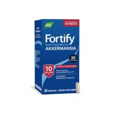 NATURE'S WAY FORTIFY DAILY AKKERMANSIA / ФОРТИФАЙ ПРОБИОТИК АКЕРМАНСИЯ 10 МЛРД. АКТИВНИ ПРОБИОТИЦИ КАПС. X 30