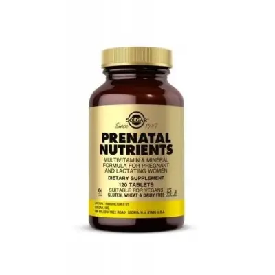 SOLGAR PRENATAL NUTRIENTS / СОЛГАР ПРЕНАТАЛ ВИТАМИНИ ЗА БРЕМЕННИ ТАБЛ. X 120
