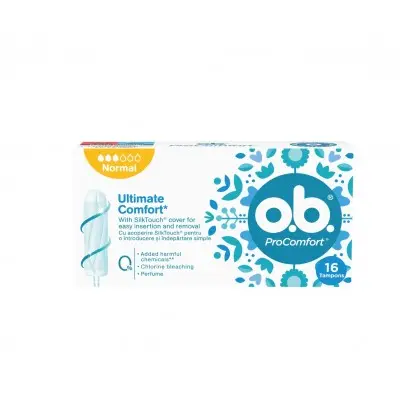 O.B. PROCOMFORT TAMPONS NORMAL / ПРОКОМФОРТ ДАМСКИ ТАМПОНИ НОРМАЛ БР. X16