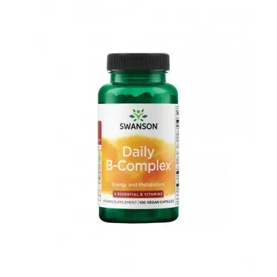 SWANSON DAILY B-COMPLEX / СУОНСЪН ДНЕВЕН B-КОМПЛЕКС ВЕГЕ КАПС. X 100