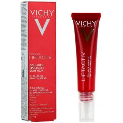VICHY LIFTACTIV COLLAGEN SPECIALIST EYE CARE / ВИШИ ЛИФТАКТИВ КОЛАГЕН ГРИЖА ЗА ОКОЛООЧНИЯ КОНТУР И ПИГМЕНТАЦИЯ 15МЛ