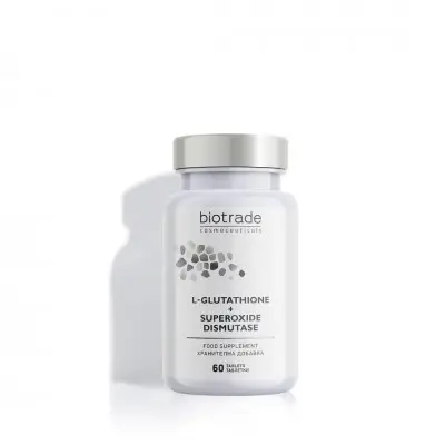 BIOTRADE L-GLUTHATIONE + SUPEROXIDE DISMUTAZE / БИОТРЕЙД Л-ГЛУТАТИОН + СУПЕРОКСИД ДИСМУТАЗА ТАБЛ. Х60