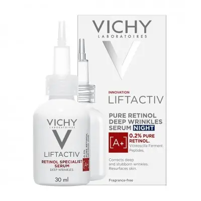 VICHY LIFTACTIV RETINOL SPECIALIST A+ SERUM / ВИШИ ЛИФТАКТИВ СЕРУМ ЗА ИЗГЛАЖДАНЕ НА ДЪЛБОКИ БРЪЧКИ 30МЛ