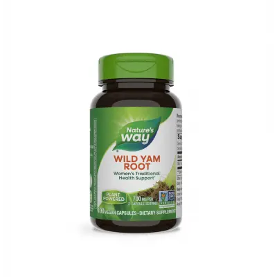 NATURE'S WAY WILD YAM ROOT / ДИВ ЯМ СЛАДЪК КАРТОФ (КОРЕН) 425МГ КАПС. Х100