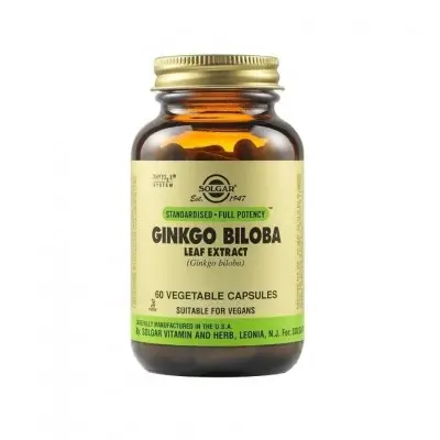 SOLGAR GINKGO BILOBA LEAF EXTRACT / СОЛГАР ГИНКО БИЛОБА КАПС. X 60
