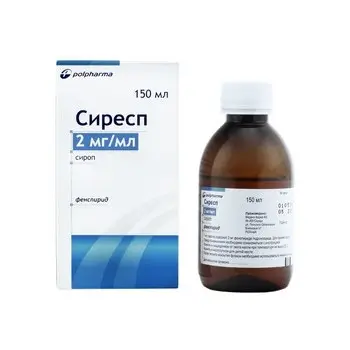 СИРЕСП за симптоматично лечение на кашлица сироп 2мг/мл х 150мл