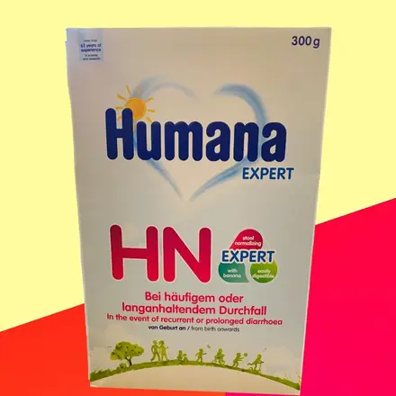 Humana hn expert диетична храна за специални медицински цели при диария с банан за кърмачета веднага след раждането x300 грама