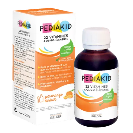 ПЕДИАКИД Pediakid 22 Vitamines Et Oligo – Elements – Сироп С 22 Витамина И Микроелемента 125 мл