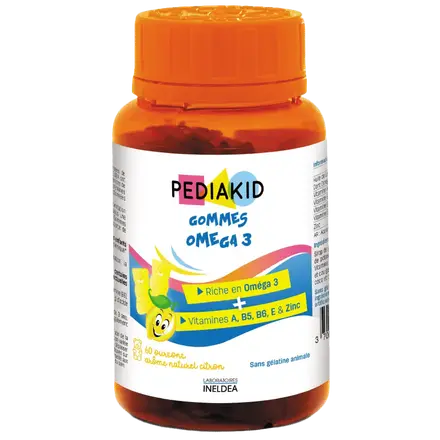 ПЕДИАКИД / PEDIAKID GOMMES OMEGA 3 (ДЪВЧАЩИ МЕЧЕТА С ОМЕГА 3) - 60 МЕЧЕТА