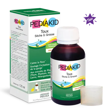 ПЕДИАКИД Pediakid Toux Sèche & Grasse – Сироп За Суха И Влажна Кашлица 125мл
