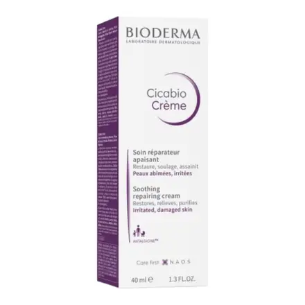Bioderma Cicabio Creme Възстановяващ и успокояващ крем за раздразнена и увредена кожа x40 мл