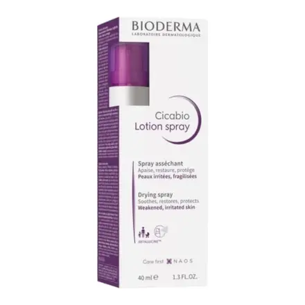 Bioderma Cicabio Lotion Spray Възстановяващ и успокояващ спрей за раздразнена и отслабена кожа x 40мл