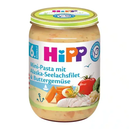 Hipp Хип Пюре Паста С Филе От Треска И Зеленчуци х 190гр
