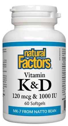 Витамин К2 120 MCG и D3 1000 IU х 60 Капсули
