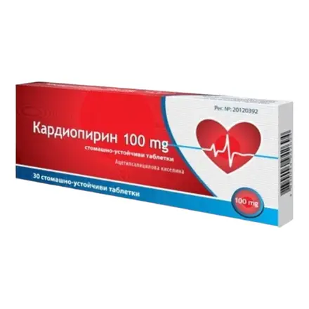 CARDIOPIRIN КАРДИОПИРИН ТАБЛ. 100МГ Х 30