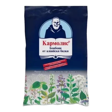 БОНБОНИ КАРМОЛИС СЪС ЗАХАР 75ГР /СИНИ/