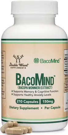 BacopaMind™ Bacopa Monnieri Extract Бакопа Мониери екстракт Хранителна добавка, 210 капсули