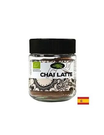 За овкусяване на напитки – билкова смес Chai Latte – С канела, джинджифил и други био подправки, 60 g, прах