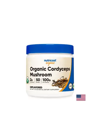 При умора и стрес – Кордицепс Органик, 100 g, прах Nutricost
