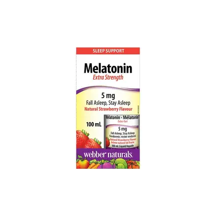 Melatonin Extra Strength/ Мелатонин (капки с вкус на ягода), 100 ml