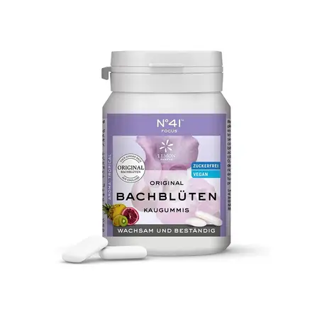 Дъвки с цветни есенции на д-р Бах N°41 - Фокус, 40 броя с вкус на цитрусови плодове
