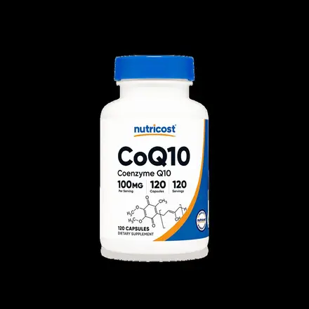 Енергия и здраво сърце - Коензим Q10, 100 mg x 120 капсули Nutricost
