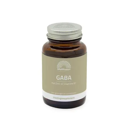 Стрес и добро настроение - ГАБА 1000 mg + Цинк и Витамин В1, 60 таблетки