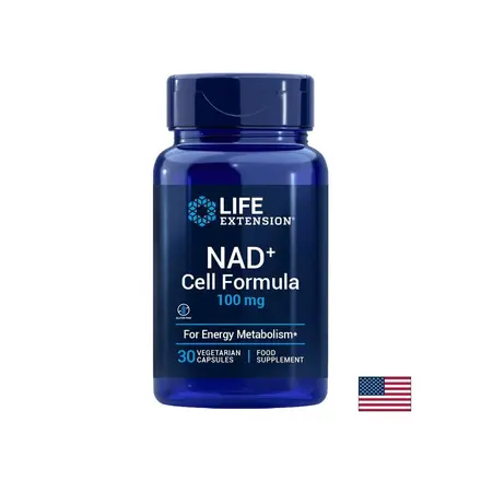 Клетъчно здраве и енергия - NAD+ Cell Formula , 100 mg х 30 капсули
