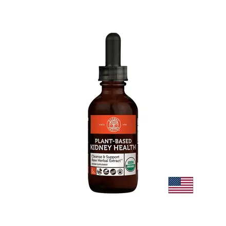 Plant-Based Kidney Health Cleanse & Support Raw Herbal Extract / Билкова смес за здрави бъбреци, 59.2 ml Global Healing