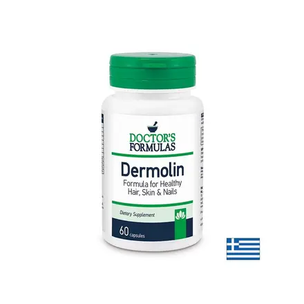 Формула за коса, кожа и нокти - Dermolin, 60 капсули Doctor’s Formulas