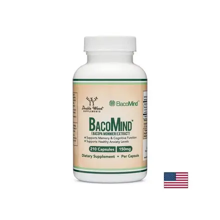 Мозъчна функция - Бакопа Мониери BacoMind™, 210 капсули Double Wood