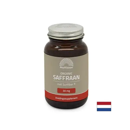 Мозъчна функция - Шафран Organic - Sunfiber, 30 mg x 60 капсули Mattisson Healthstyle