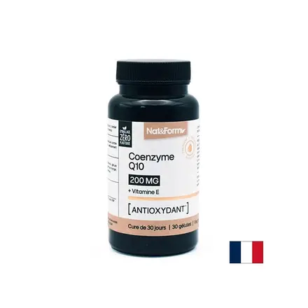 Енергия и здраво сърце - Коензим Q10 200 mg + Витамин Е 1.8 mg, 30 капсули