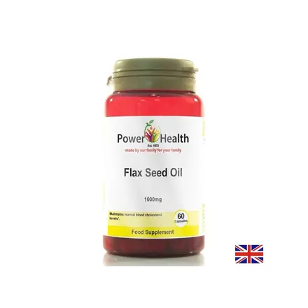 Ленено масло за сърцето, кожата и косата 1000 mg, 60 капсули