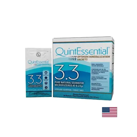 Хипертоничен разтвор за електролитен баланс и енергия - QuintEssential 3.3 Optimum Mineralization, 30 сашета х 10 ml