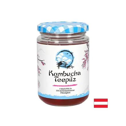 Подсилва имунитета Комбуча Чаена гъба с ферментирал плодов чай 200 ml