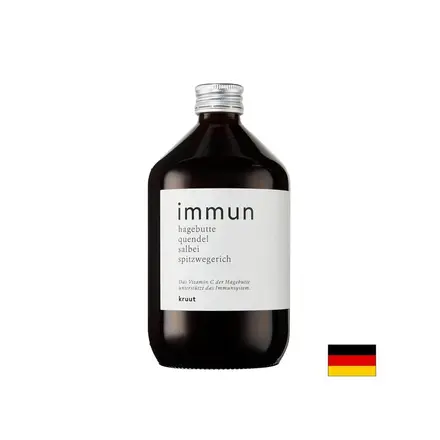 Еликсир за силен имунитет - Oxymel Immun с мащерка, живовляк, амла, шипка и салвия, 500 ml, 50 дози