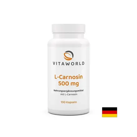 L-Карнозин 500 mg – Клетъчна защита и мозъчна функция, 100 капсули