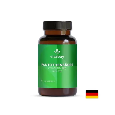 Пантотенова киселина – Енергия и метаболизъм, 500 mg, 200 капсули