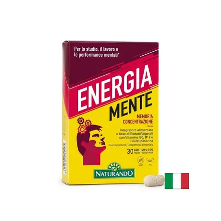 Формула за памет и концентрация с Бакопа 300 mg + Сибирски женшен 150 mg, Energia Mente, 30 таблетки