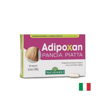 Ензими Enzi-mix и билки Adipoxan – При подуване и тежест след хранене, 100 mg, 30 капсули