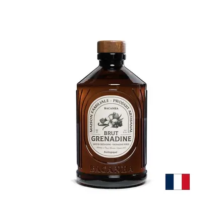 Сироп гренадин – Френски сироп за коктейли, лимонади и десерти, Bacanha Brut Grenadine, 400 ml